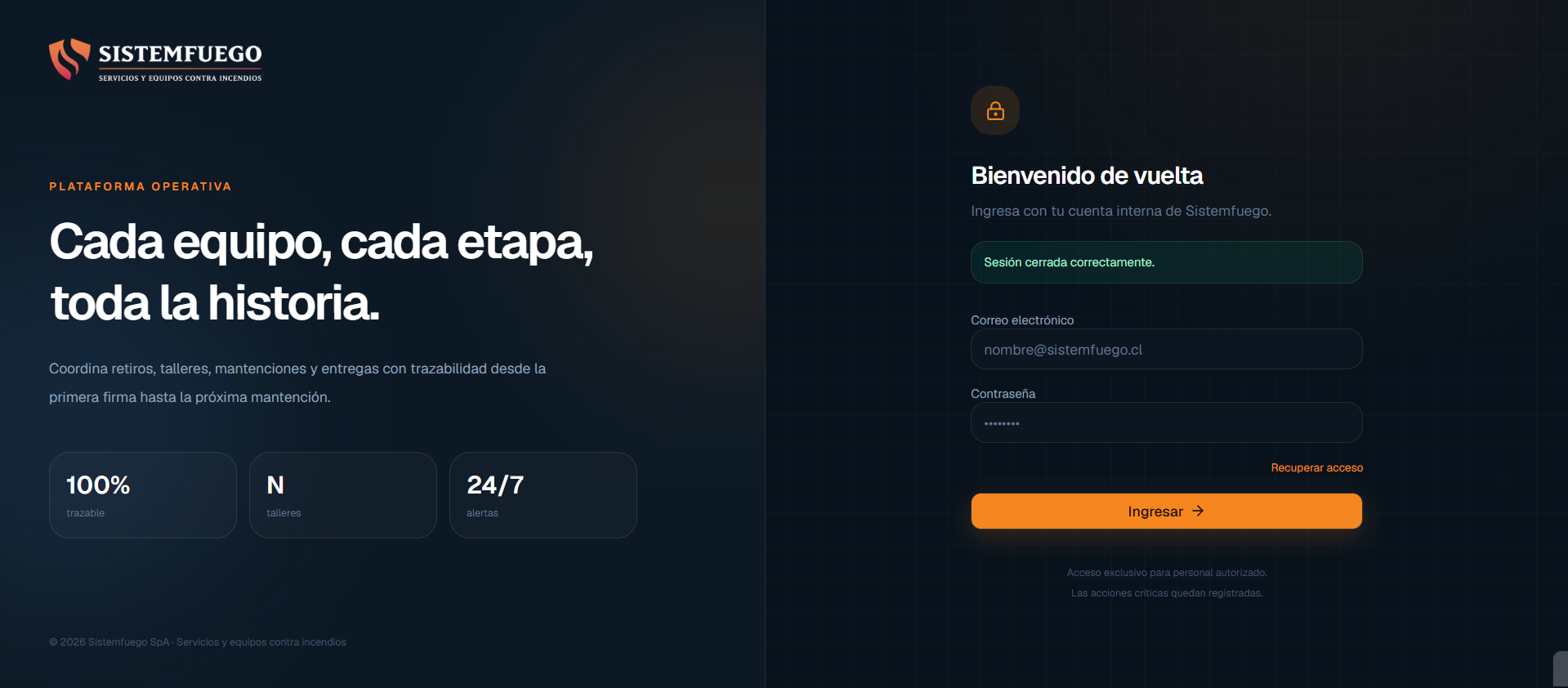 Sistemfuego